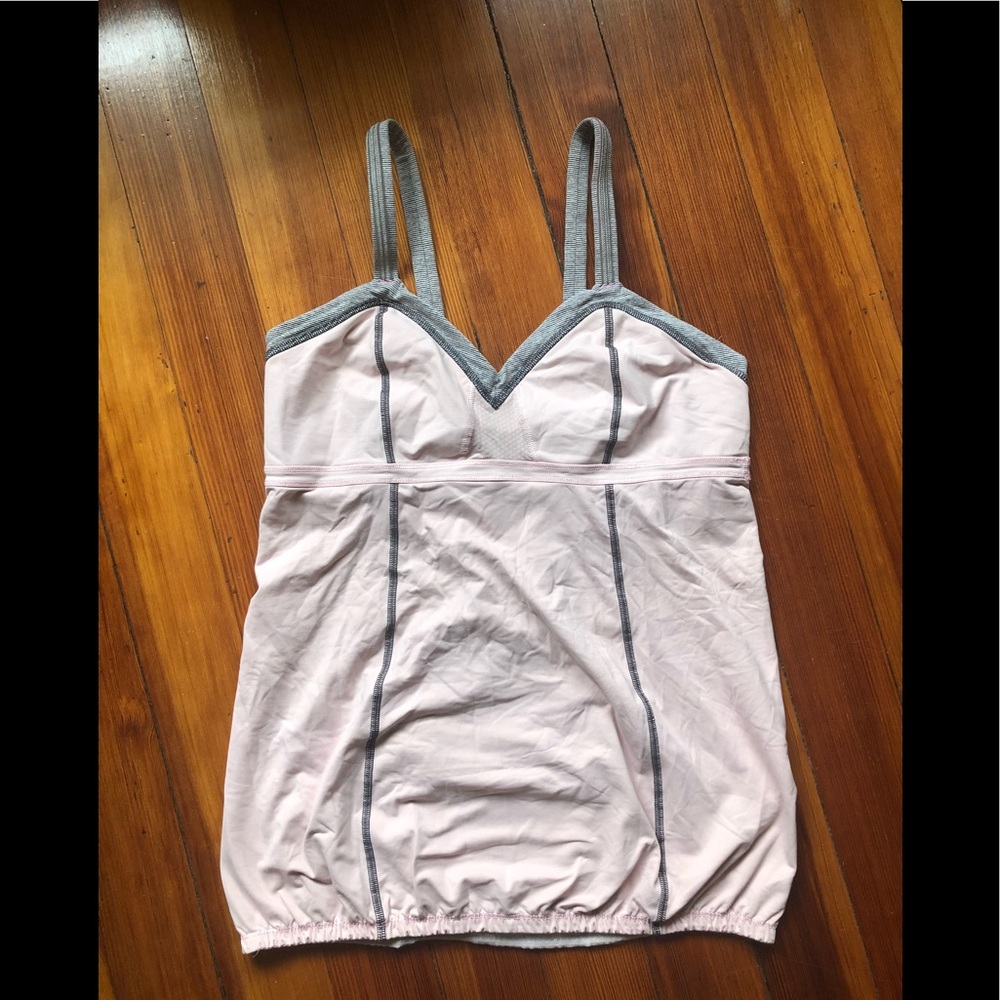 Lululemon light pink athletic tank 12